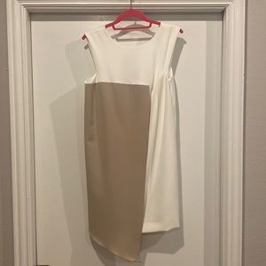 NWT Milly tan and white mini dress size 6